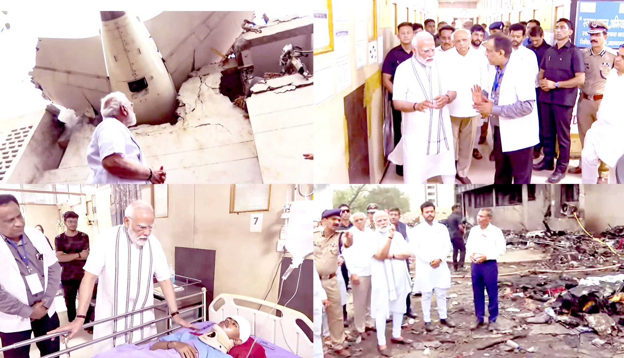 Modi meets crash victims, doctors assess condition.